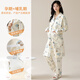 Cat Man-Haft-Kleidung Pyjamas für Frauen im Frühling und Herbst mit Brustpolster Xinjiang Baumwollschwangerschaft und stillendes langes Nachthemd für Herbst und Winter für die Entbindung AM-11991-DK1008 M