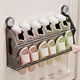 Suction cup door rear shoe rack wall-mounted dormitory simple door punch-free bathroom wall storage shoe storage artifact nail-free suction cup installation 65cm gun dust