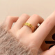 Five Emperors Coin Ring Gold Covered Silver 18k 2025 New Copper Coin for Women 18k Gold Hand-to-Money Ring with + Certificate
