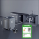 SIEMENS 18 sets of large-capacity embedded Crystal Dishwasher household cupboards 240-hour antibacterial storage Micron steam washing Intelligent Cleaning Rubik's Cube Intelligent interconnection SJ45ZC24MC IQ500 series | under-embedded | Yaogang black | home interconnection 18 sets