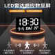 Huaixue 2025 New Restaurant Decoration Pintura Luz de lujo Luxury Digital Sense Light Pintura de enchufe Simple Style Perpetual Calendar Clock JD17152 Luz de transmisión 80*40 (adecuado para restaurantes de aproximadamente 1.2 metros) PVC NEGRO PVC NEGRO/enchufe