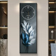 Xiaoxiao Painting Zhong Family Daye Dayuan Entrance Decoration Drawing Clock Wall Clock Living and Dial Light Dial Corridor Wall Light Hanging DQ6198 [Dial No Light Style] 35 inches [30*90cm]