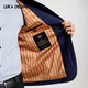 Lucadilong [100% laine importée d'Italie] Veste exécutive du printemps et d'automne masculin Soft and Skin Not-Friendly Jacket Royal Blue M (48)