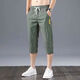 Ajuste de mendigo Ice Seda Sport Sport Pantalones Summer delgados Pantalones Cortados Pantalones Floos Harun Reloz Harun Recto de cinco partes Men [Packle Pack] 878 Seda de hielo Gris M M