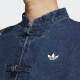 Adidas Clover Jacke Herren- und Frauen Frühling Jahr der Schlange Neujahr Neues chinesisches Stil Buckle Denim Sport Lose Jacket Jacket JZ9928/Denim Blue M.