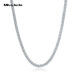 Miss JuJu pt950 platinum necklace for men and women, platinum necklace, clavicle chain, Chopard chain, thick style, thick sweater chain neck ornament, weight 18.6-18.8g, length 54cm, thickness 2.5mmM buckle,