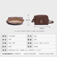 Banpo Decoration Family (bampo) new gourd shell mobile phone bag cowhide vegetable tanned fashion shoulder clutch bag coin women's bag birthday gift chestnut brown