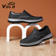 VOLO Rhino men's shoes business casual leather shoes men's slip-on shoes thick sole black 41
