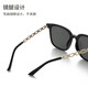 Forty thousand kilometers sunglasses women's chain temples Internet celebrity large frame sunglasses ins European and American fashion street style glasses