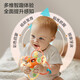 Qiaran Japanese Manhattan Ball Baby 0-3-6-12 Months Can Bite Food Grade Silicone Pacifier 0-6 Months Combination Pack Hand-grabbing Ball + Anti-drop Chain