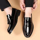 Zapatos de cuero yuanbeiying zapatos de cuero de cuero para hombres de suela suave para hombres zapatos de trabajo de cuero de patente