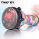 Tuoning Standard 12-Zoll-afrikanische Drum-Drum Adult Professional Performance Anfänger Leichtes Yunnan Lijiang Hand Drum Percussion Instrument 12-Zoll schwarz Peony + Verdickte Schlagzeugbeutel