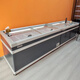 AUCMA [Chinesische alte Marke] kommerziell große Kapazität Island Display Gefrierschrank Schnellgefrorenes Meeresfrüchte Horizontales Eiscreme Commercial Gefrierschrank Supermarkt Convenience Store Kombination Gefrierschrank 900L Straight Cabinet Up and Down Push und ziehen 2500*825*845