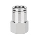 EXSN 304 stainless steel internal thread joint pneumatic joint PCF air pipe joint straight metal joint PCF10-04