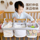 
ZimeiNGYUAN (ZIMENGYUAN) crib hanging storage bag bedside diapers diaper diaper hang bag bed fence storage basket hanging basket multifunctional fence hanging basket--Stylish gray