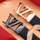 Falai Armani Top Layer Cowide Belt Automatic Buckle Casual Hohoser Gürtel Männergürtel Echtes Leder Geschenk für den Geburtstag von Freunden Ehemann Geburtstag 588pd838qcc Counter Geschenkbox 120 cm