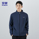 ROMON jacket men's spring and autumn business trend imitation lamb velvet stand collar fleece jacket soft fleece jacket men's AX
