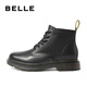 Belle British Style Martin Boots Herren-Einkaufszentrum Gleicher Casual Stiefel, Black 6 Löcher-Inner-Höhe (zweite Charge) 42