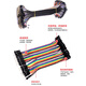 DZQJ DuPont cable female to female male to male male to female 10/15/20/30/40cm connecting cable 40P color cable Dupont cable 15cm male and female combination (120 in total) others