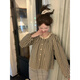 Moyiya (Moyiya) [826 personnes Collection] Sweet Plaid Lace Lace Round Coud Plaid Plaid Long à manches pour femmes Spring New Style Black [peut être porté pendant toutes les saisons] Recommandé 116-125 Jin [Jin équivaut à 0,5 kg] xl
