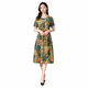 Dengsentu Guangzhou 13-ruhige High-End-Frauenkleid mit mittleren Altersdämmen in der Kurzärärmelen-Farbe mittleren Alters von Frauen in der Kurzärmer 683 bis 3 Farben XL 100jin [Jin entspricht 0,5 kg]