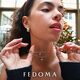 Authentic FEDOMA25SS gold and silver star color twisted chain detachable snake bone clavicle chain pendant necklace necklace gold star gold collar