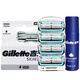 吉列（Gillette）云感引力盒手动剃须刀亲肤小云刀男士刮胡刀头 云感4刀头（无刀架）+50g须泡