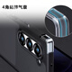 华为MateX5/X6磁吸手机壳带卡包X3内置卡槽NFC放身份证门禁卡 华为MateX5 精孔-半透磨砂黑