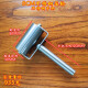 
XMSJ stainless steel press wheel double bearing solid press roller waterproof roll leather press iron roller self-adhesive sticker exhaust bubble 5cm stainless steel press wheel (about 695 grams metal handle D4
