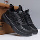 Western Region Camel (Vancamel) Extra-großer Frühling neuer Männer lässige Sneaker bequem und atmungsaktiv 2025 Schwarz, vielseitig, weicher Lösungsschuhe Schwarz 983 Leder-Single-Schuhe 39