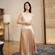 
EP Yaying High-end Series Mulberry Silk V-neck Sling Vest Sweater 2025 Summer New Model 9905A Beige XL
