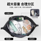 Tang Shi Down Bag Bag Travel Bag Luz de viaje para mujeres Plegable Bolsa de equipaje a mano fuerte y duradera Black [expandible de tres capas + rueda universal silenciosa] 65L