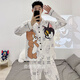 Wei Jie pajamas for boys and boys in 2025 spring and autumn new long-sleeved animation for men, large-size teenagers can wear outside [9923] L 4L [Suggested 195-218 Jin [Jin equals 0.5 kg]]