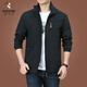 Woodpecker Jacket Men's Men's Spring y Autumn Men's American Windbreaker Windbreaker Windbreaker Men's Autumn Sports Chaqueta Khaki 9898 más Velvet Khaki 9898 más Velvet XL