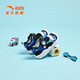 ANTA Children's Sandals Baby Shoes 2025 Summer New Outdoor Anti-collision Easy-Bend Octopus Toe Sports Sandals True Blue/Anta White/Black-4 20