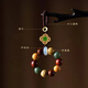 Leledi car keychain small hanging accessories hanging rope hanging parts high-end keychain keychain-Bodhi Duobao ring model