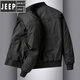 Jeep SpiritJeep Spring y Autumn Men's Jacket American Casual Work Rear Jacket Military Collar Flying Baseball Clothing Middle-Edy Midera