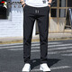 Woodpecker (Tucano) Hosen Herren-Casual Hosen Herren Frühling und Sommer Straight Sports Hosen Trendy und vielseitige High-End-Hose schwarz 33