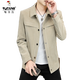 Woodpecker Men's Spring and Automn Mabet Honey Casual Abel Veste Men's Men's Men's Slim Youth Top Khaki 695 à XL
