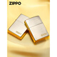 
ZIPPO original genuine zippo kerosene lighter gold-plated classic logo limited edition gift for boyfriend customization Three-sided gold-plated logo-stand-alone version DY9902BM