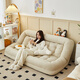Lazy sofa can lie down and sleep single chair bedroom balcony folding small sofa bed 7374 people collection Single pillow 1 [180*130 super large] + thickened seat cushion
