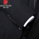 皮尔卡丹（pierre cardin）西服套装男士商务修身职业正装小西装男伴郎服装新郎结婚礼服外套 黑色双扣【西服+西裤+马甲+衬衫+领带+礼盒装】 3XL 185【适合145-160斤】