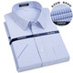 PDG Yageo Coton Pure Couteau libre à plaid Hommes à manches courtes à manches courtes à manches courtes à manches à manches courtes à manches courtes (6630) 38 (recommandée 100-115jin [Jin est égal à 0,5 kg]))