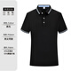 
Huicai shirt high-end work clothes short-sleeved polo shirt custom summer company corporate team clothing lapel cultural shirt T-shirt women [A-high-end style] SRX-HD-6621 black M