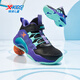 XTEP (XTEP) Kinderschuhe für Jungen und Mädchen für Kinder Schneiden von Basketballschuhen Schwarz/UV Light 33