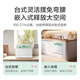 Leader Haier small sugar cube dishwasher 6 sets of desktop embedded UV disinfection and sterilization small smart WIFI home cloud smart washing mother and baby washing automatic door drying one-click UV disinfection LTW6328NLU1 Ice and Snow White