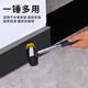 Rubber hammer for floor tiles, special small hammer, woodworking tile hammer, solid hammer, dyeing rubber hammer, hammer head, steel pipe handle, 25mm rubber hammer