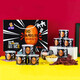 Erdnuss Geschenkbox 6 Dosen Shandong große Erdnüsse Original würzige Erdnuss -Nuss -Snacks Geschenkspezialität 1395g Geschenkbox 155g Rushan Erdnüsse 9 Dosen