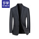 
ROMON (ROMON) suit men's woolen coat 2025 spring and autumn new slim middle-aged dad single piece casual suit top dark gray B--62912 M 170[105-115Jin[Jin equals 0.5 kg]]