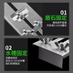 New thickened stainless steel sharpening rack, adjustable sink fixed bracket, whetstone base, sharpening artifact, main picture